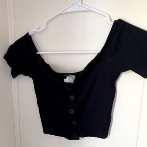 Black fashion nova crop